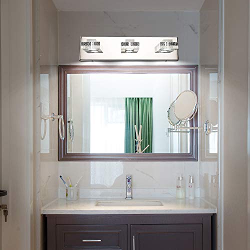 SOLFART 3 Lights LED Dimmable Bathroom Light Mirror Bath Vanity