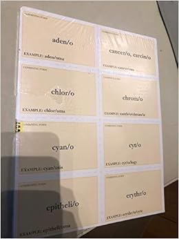 Medical Terminology Flash Cards 10th Edition Elsevier 9780323396479 Amazon Com Books