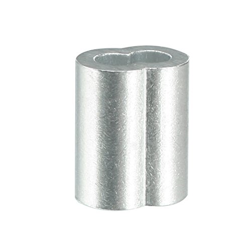 uxcell 1.2mm Cable Wire Rope Aluminum Sleeves Clip Crimping Loop 100pcs - Thumbnail 3