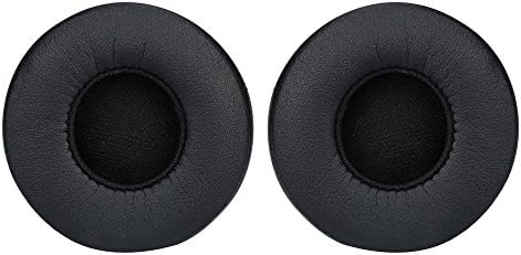 Memory Foam Ear Pads - Protein Leather Replacement Parts Ear Cushion Cover Earpads Ear Cups for On Ear Headphones Beats EP (BLACK)