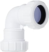 Merriway BH02910 32mm White Waste Compression 90 Degree Bend Plumbing Fitting view 2
