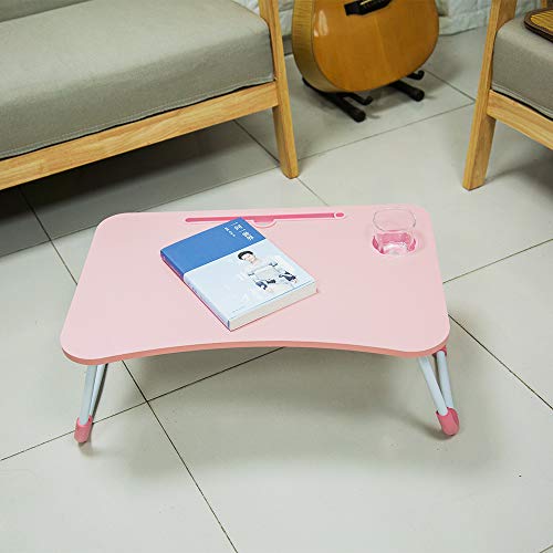 Foldable Laptop Lap Desk, Portable Computer Bed Table Tray with Phone