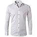 Bamboo Fiber Mens Dress Shirts Slim Fit Solid Casual Button Down Shirts for Men