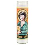 Margaret Sanger Secular Saint Candle - 8.5 Inch Glass Prayer Votive