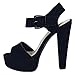 BAMBOO Women's Chunky Heel Platform Sandal