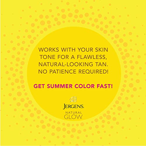 Jergens Natural Glow Instant Sun Body Mousse, Dark Self Tanner for Deep