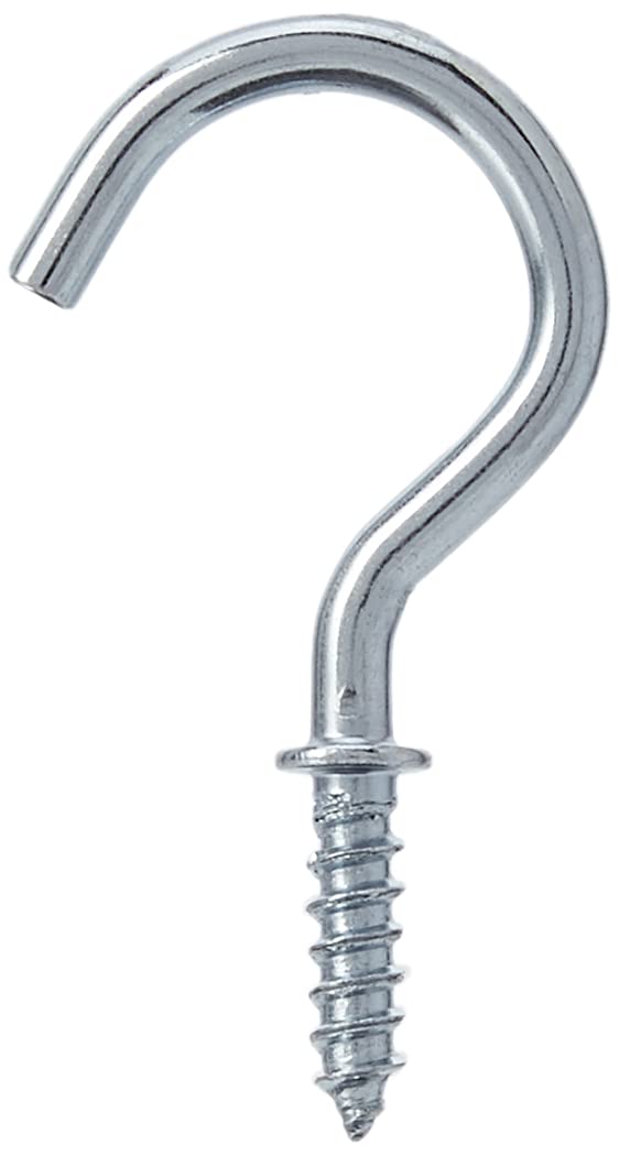 Merriway® BH01111 (20 Pcs) Chrome Plated Mug Shouldered Cup Hooks, 25 mm (1 inch) - Pack of 20 Pieces