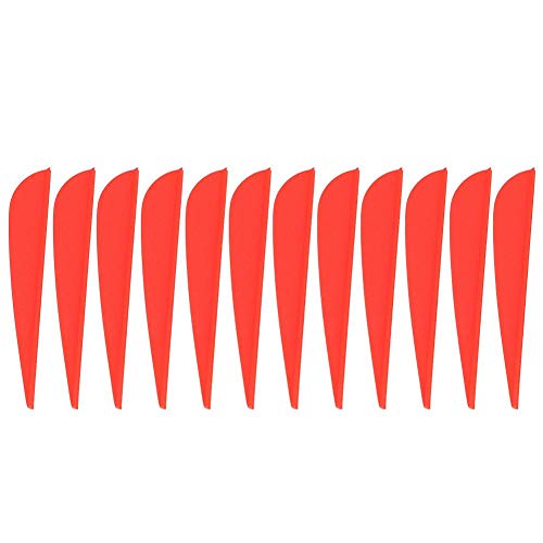 VGEBY Arrow Feather 12Pcs 3 Inches DIY Arrow Fletching Feather Accessory(Red) Leisure Sports Shooting And Archery Supplies