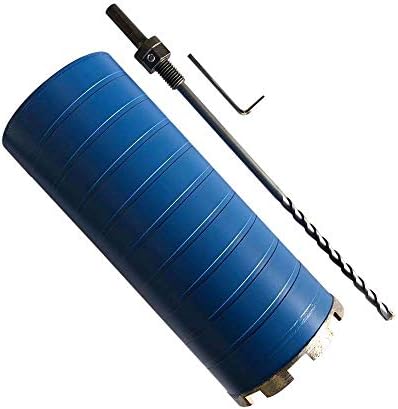 Dry Core Bit for Brick and Concrete Block with Pilot Bit – 4″ Diameter – 1/2″ Shank Arbor – #30/40 Diamond