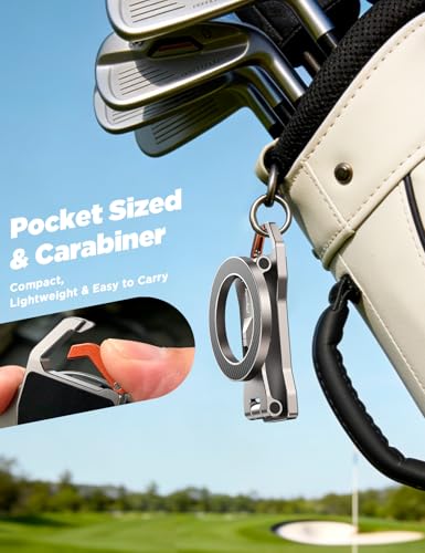 Chfeila Men Golf Gifts for Fathers Day Alloy Magnetic Golf Cart Phone Holder for iPhone [Ultra Magnet] Dad Gifts for Fathers Day,Birthday Gift for Men Husband Him Boyfriend Grandpa from Daughter Wife