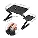 AuAg Protable Laptop Desk for Bed and Sofa,Laptop stand,Adjustable tabletop, Cozy Desk,Laptop stand table pad with 2 CPU Cooling Fans for Notebook,Macbook,iPa,Ergonomics 360 Degree Adjustable Legs