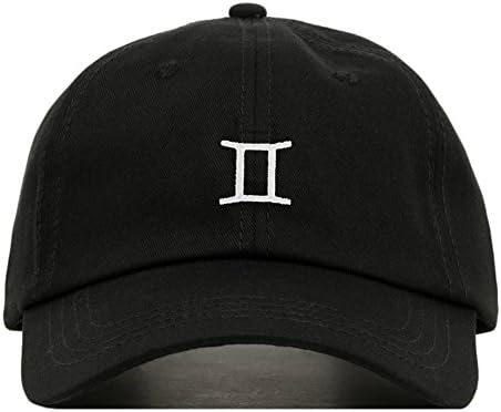 faire broderieGemini Baseball Hat, Embroidered Dad Cap, Unstructured Soft Cotton, Adjustable Strap Back (Multiple Colors)