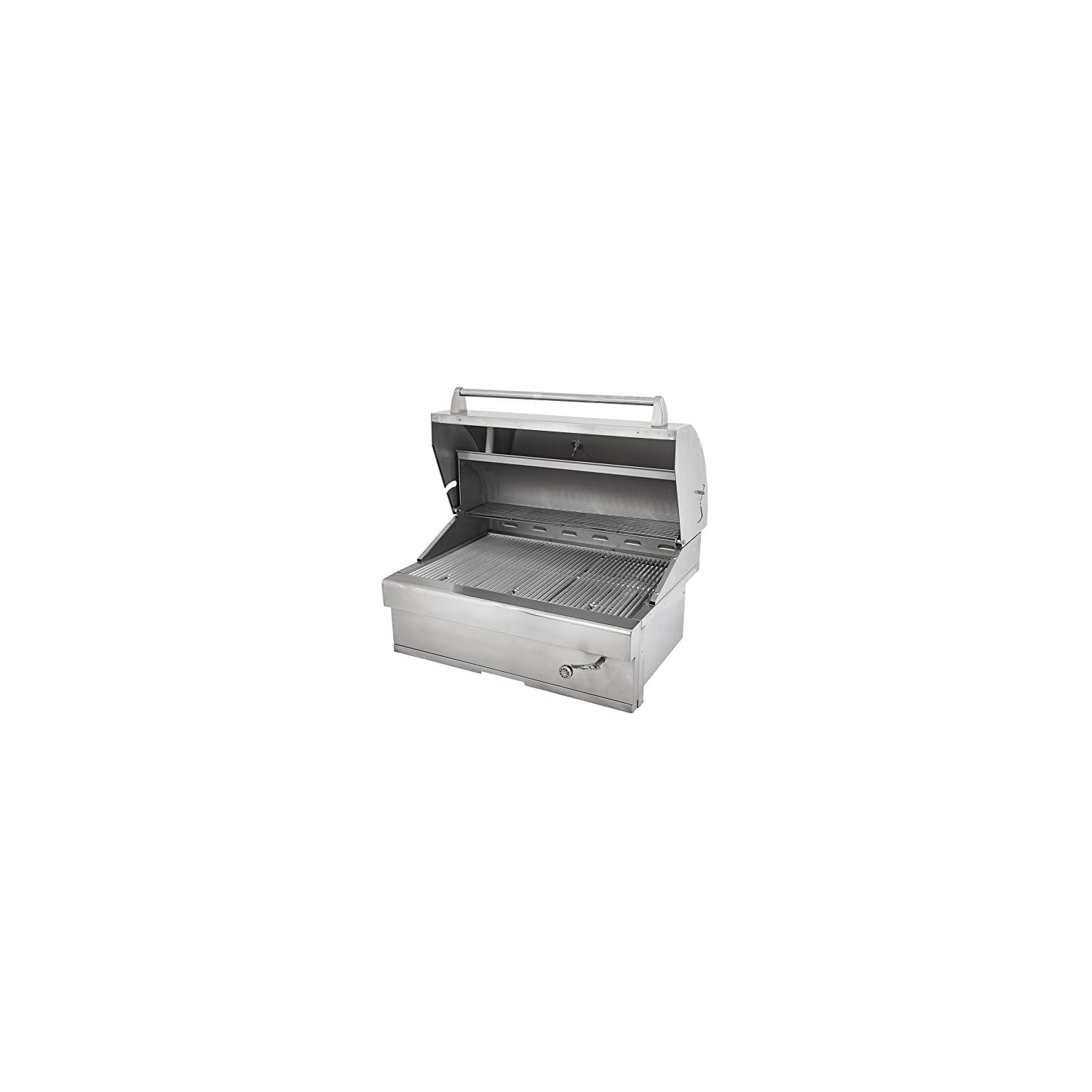 Barbeques Galore 32inch Turbo Charcoal BuiltIn Stainless Steel BBQ