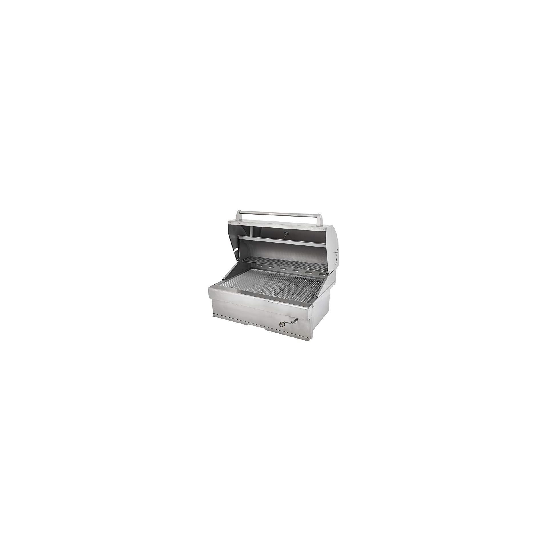 Barbeques Galore 32inch Turbo Charcoal BuiltIn Stainless Steel BBQ