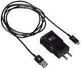 OEM Authentic Samsung 2 Amp Fast Adaptive Charger+2 OEM Samsung 5' Micro USB 2.0 Data Charging Cables
