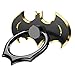 Cool Batman Ring, Bat Finger Ring, Cell Phone Finger Ring Stand Holder. Black + Gold Cell Phone Ring Stand Holder. Rotates 360 and 180 Degrees.