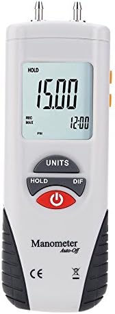 Professional Digital Air Pressure Meter &amp; Manometer to Measure Gauge &amp; Differential Pressure ±13.79kPa / ±2 psi / ±55.4 H2O