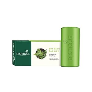 Biotique Basil And Parsley Revitalizing Body Soap, 150g