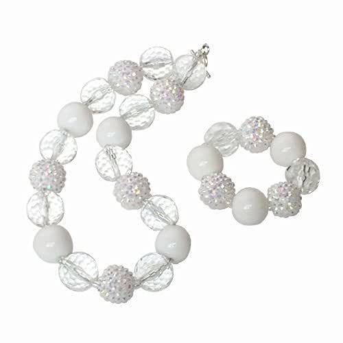 flower girl necklace and bracelet set