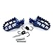 XLJOY Aluminium Blue Foot Pegs Rest Footrest FootPegs for Yamaha PW50 PW80 TTR90 Honda CRF CRF80 CRF100F Dirt Bike