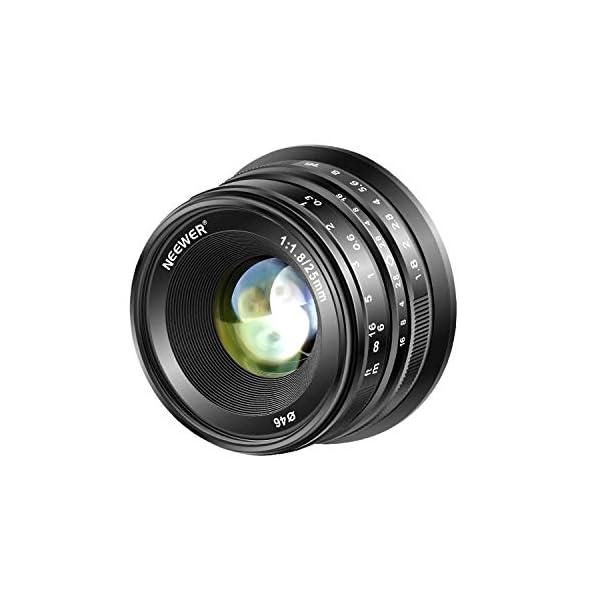 Neewer 25mm f / 1.8 Manueller Fokus haupt fixierte Objektiv für Fujifilm APS C Digital Mirrorless Kameras XPro2 XE3 XH2…
