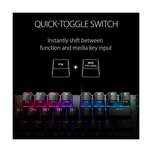 ASUS RGB Mechanical Gaming Keyboard - ROG Strix Scope TKL | Cherry MX Brown Switches | 2X Wider Ctrl Key for FPS Precision | Gaming Keyboard for PC