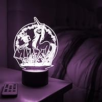 Something Unicorn - Unicorn Light for Girls Bedroom, Night Light, Desk Light, Bedside Table Light, Girl Room Décor and Unicorn Room Decor with Remote Control - Princess