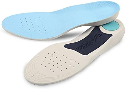 Heryaa Orthotic Insoles for Shoes Man and Women Flat Foot Insoles Arch Support Cushion Shock Absorption Feet (1 Pair) (XL: Men's (9-14.5))