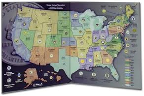 Statehood Quarter Map 2776T Whitman with Territories