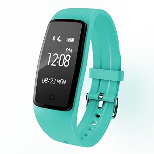 Eshion Smart Bluetooth Bracelet Heart rate Pedometer Fitness Tracker Waterproof Watch for Android IOS (Blue)