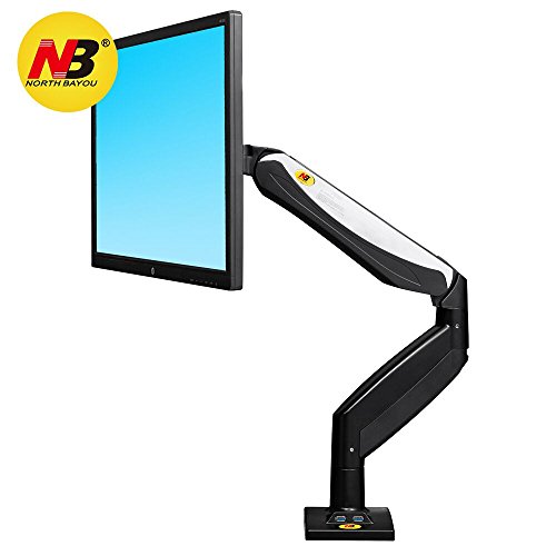 NB North Bayou Monitor Desk Mount Stand Full Motion Swivel Monitor Arm Gas Spring for 22''-32'' Computer Monitor from 4.4-17.6 lbs