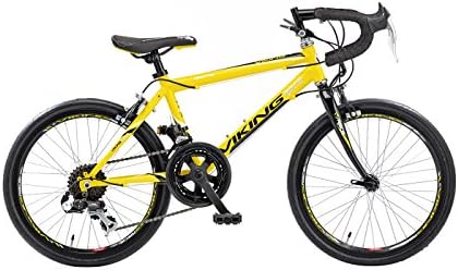 viking road bike yellow