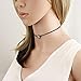 Druzy Charm Leather Cord Choker Necklace 12 inch (Mint)