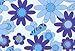 Cypress Lane Square Rigid Gift Box, a Nested Set of 4, 3.5x3.5x2 to 6x6x4 inches (Blue)