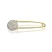 Christmas Gifts Plated Alloy Crystal Disco Ball Safety Pin Brooch Plated