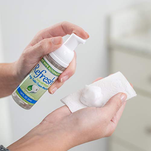 Refresh Liquid Wipe Toilet Paper Foam. EcoFriendly Flushable Wet Wipe