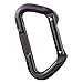 Omega Pacific Carabiner D, Non-Locking, USA Made, ISO Cold Forged Aircraft Aluminum Alloy for Climbing,Safety, Rescue, Industrial, and Arborist Uses
