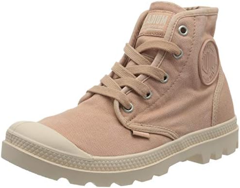 Palladium Women's Pampa High Hi-Top Canvas Trainers | Grey Fashion Sneakers, Textile Lining, Flat Heel
