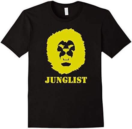Men's Junglist Lion Drum &amp; Bass Tshirt 3XL Black