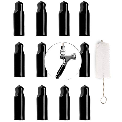 Beer-Tap-Cover-Draft-Faucet-Keg-Caps-Rubber-Tap-Soother-Sanitary-Nipple-Cover-with-Brush-121-Pcs