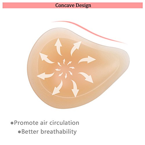 image for no!no! Silicone Breast Forms Women Mastectomy Prosthesis Armpit Make U