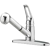 Aqualife Pullout Single Handle Kitchen Faucet - Chrome by Aqualife