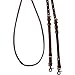 Cashel Company 8 Foot Adjustable Reins w/Rawhide Trim Chocolate 8FT