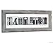 Creative Letter Art - Personalized Framed Name Sign with Black & White Architectural Metal Alphabet Photographs including Driftwood Self Standing Frame