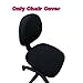 Loghot Chair Covers Spandex Universal Computer Office Desk Stretch Rotating Pure Color Chair Cover (Black)