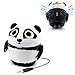GOgroove Portable Stereo Speaker Music Player with Panda Animal Design & Built-in 3.5mm Cord