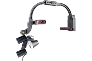 Pevor Portable Dental Headlight Head Light, Headlamp for Dental Surgical Medical Binocular Loupe (2.5X)