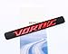 Yoaoo 2Pack OEM Black Red Vortec Emblems Badge 3D Compatible with 2500Hd Sierra Silverado Truck Liter Badge