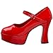 Funtasma by Pleaser Women's Platform Mary Jane,Red Patent,12 M