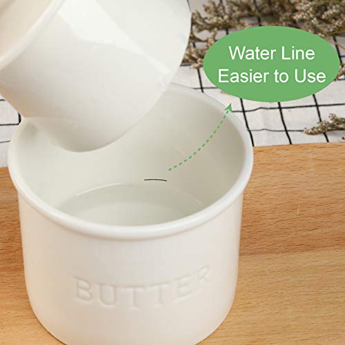 Warome Butter Crock, French Butter Dish with Lid, Big Capacity Butter